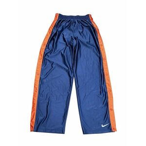 Vtg Nike Mens Pants Tear Away Breakaway Snap Basketball Dazzle Blue Orange‎ M
